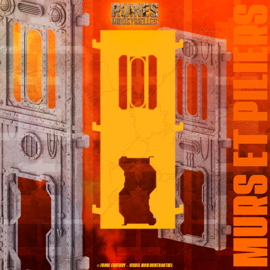 SMALL-WALL-5-POUCES-C-DOOR-RUINES INDUSTRIELLLES